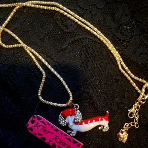 Betsey Johnson Dachshund Necklace
